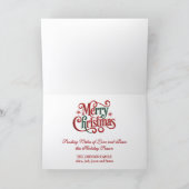 Funny Rein Beer Holiday Card Feiertagskarte (Innenseite)