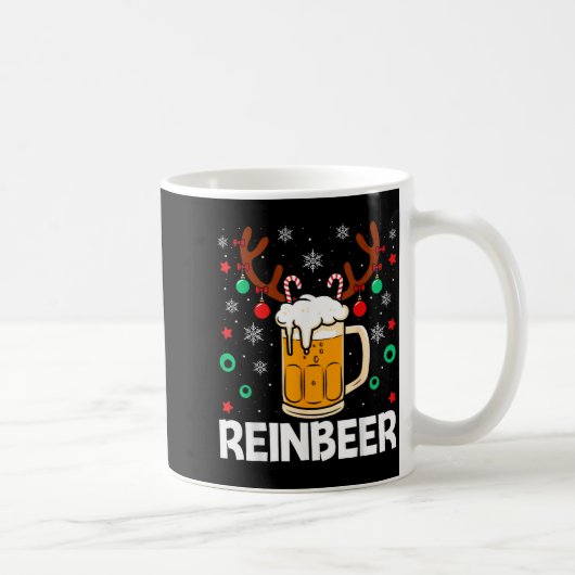 Funny Reinbeer Winedeer Beer Wine Matching Couples Kaffeetasse (Rechts)