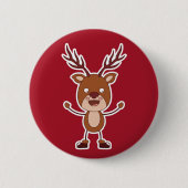 Funny Reindeer Buttons (Vorderseite)