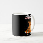 Funny Reindeer Carrot Hoarder Christmas Design Kaffeetasse (VorderseiteRechts)