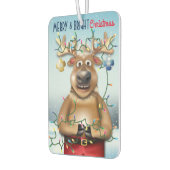Funny Reindeer Christmas Holdiay Autolufterfrischer (Links)
