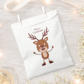 Funny Reindeer Custom Text Bevorzugetaschen Geschenktütchen (Ausgeschnitten)