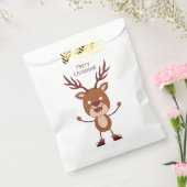 Funny Reindeer Custom Text Bevorzugetaschen Geschenktütchen (Versiegelt)