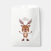 Funny Reindeer Custom Text Bevorzugetaschen Geschenktütchen (Vorderseite)