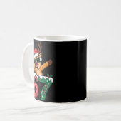 Funny Reindeer Dab Six Seven 67 Christmas Dabbing Kaffeetasse (Vorderseite Links)