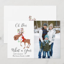 Funny Reindeer Frohe Weihnachten Firmengrüße