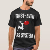 Funny Reindeer GPS System T-Shirt (Vorderseite)
