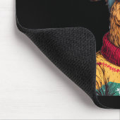 Funny Reindeer In Christmas Sweater And Vr Headset Mousepad (Ecke)