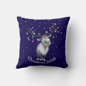 Funny Reindeer Kissen (Rückseite)