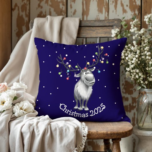 Funny Reindeer Kissen