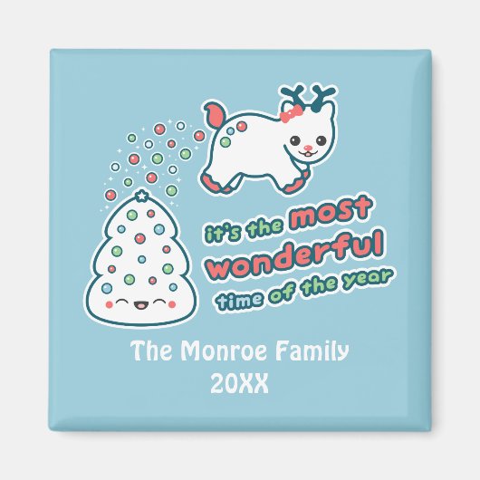 Funny Reindeer Magnet (Vorne)