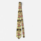 Funny Reindeer Men’s Christmas Tie Krawatte (Vorderseite)