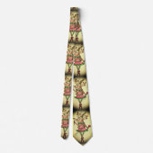 Funny Reindeer Men’s Christmas Tie Krawatte (Rückseite)