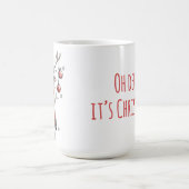 Funny Reindeer Mug – Oh Deer Christmas! Kaffeetasse (Mittel)