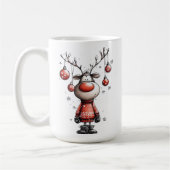 Funny Reindeer Mug – Oh Deer Christmas! Kaffeetasse (Links)