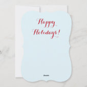 Funny Reindeer Ornament Weihnachtskarte Feiertagskarte (Rückseite)