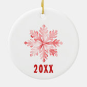 Funny Reindeer Papa Personalisiertes Ornament (Hinten)