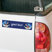 Funny Reindeer Peeking Christmas Meme  Autoaufkleber (Auf Lkw)