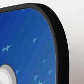 Funny Reindeer Peeking Christmas Meme  Pickleball Schläger (Linke Seite)