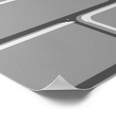 Funny Reindeer Peeking Christmas Meme  Poster (Ecke)