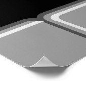 Funny Reindeer Peeking Christmas Meme  Poster (Ecke)