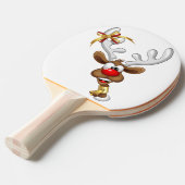 Funny Reindeer Peeking Christmas Meme  Tischtennis Schläger (Vorderseite)