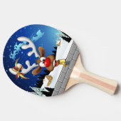 Funny Reindeer Peeking Christmas Meme  Tischtennis Schläger (Seitenansicht)