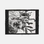 Funny Reindeer Selfie Christmas  Fleecedecke (Vorderseite (Horizontal))