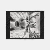 Funny Reindeer Selfie Christmas  Fleecedecke (Vorderseite (Horizontal))