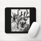 Funny Reindeer Selfie Christmas  Mousepad (Mit Mouse)