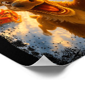 Funny Reindeer Selfie Santa Merry Christmas Men Wo Poster (Ecke)