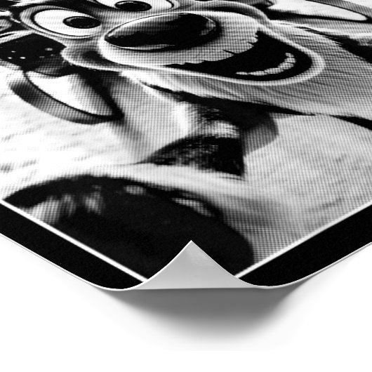 Funny Reindeer Selfie Santa Sleigh Christmas Holid Poster (Ecke)