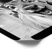 Funny Reindeer Selfie Weihnachtsmänner Frauen Ki Poster (Ecke)