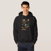 Funny Reindeer Shih Tzu Xmas Weihnachtslieder Hoodie (Vorne ganz)