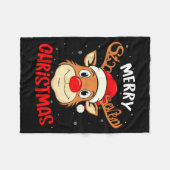 Funny Reindeer Six Seven 67 Meme Merry Christmas S Fleecedecke (Vorderseite (Horizontal))