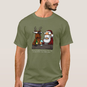 Funny Reindeer Spaß Weihnachtsfest T - Shirt