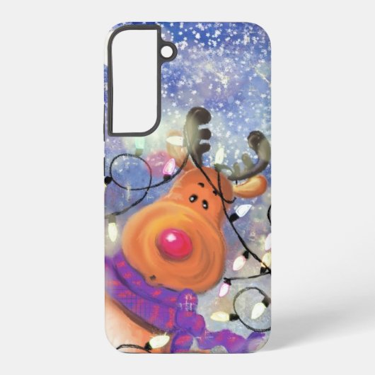 Funny Reindeer Weihnachten Samsung oder iPhone Fäl Samsung Galaxy Hülle (Rückseite)