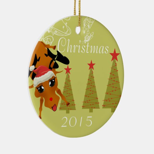 Funny Reindeer Weihnachtsschmuck (Rechts)