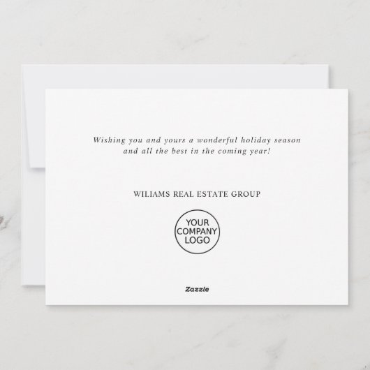 Funny Reindeers Frohe Weihnachten Firmengrüße (Rückseite)