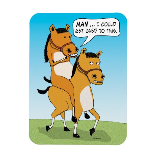 Funny Reiten Magnet (Vertikal)