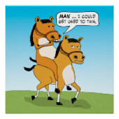 Funny Reiten Poster (Vorderseite)