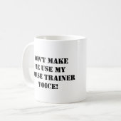Funny Reiter Trainer anpassen Name Kaffeetasse (Vorderseite Links)