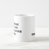 Funny Reiter Trainer anpassen Name Kaffeetasse (Mittel)