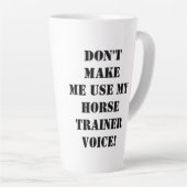 Funny Reiter Trainer anpassen Name Milchtasse (Rechte Ecke)