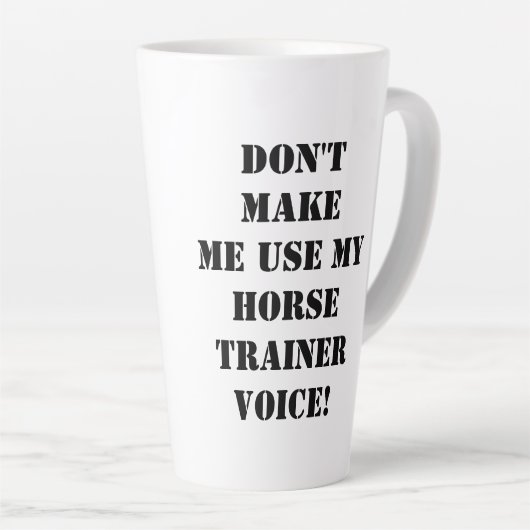 Funny Reiter Trainer anpassen Name Milchtasse (Rechte Ecke)