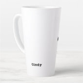 Funny Reiter Trainer anpassen Name Milchtasse (Linke Ecke)