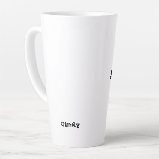 Funny Reiter Trainer anpassen Name Milchtasse (Linke Ecke)