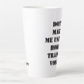 Funny Reiter Trainer anpassen Name Milchtasse (Vorderseite)