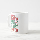 Funny Relatable Christmas Family Gift Sarcastic Kaffeetasse (Vorderseite Links)