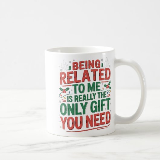 Funny Relatable Christmas Family Gift Sarcastic Kaffeetasse (Rechts)